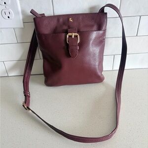 Ashwood Zip Top Leather Cross Body Bag Bordeaux: SB CROSS BODY purse